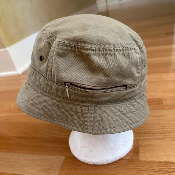 Duluth Trading Co Bucket Hat Cotton Khaki Size Large - Picture 1 of 13